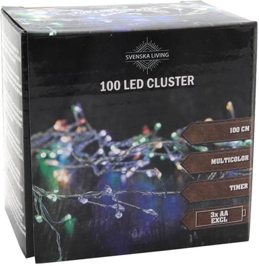 Taimeriga valguskett, 100 LED, kobar 100 cm