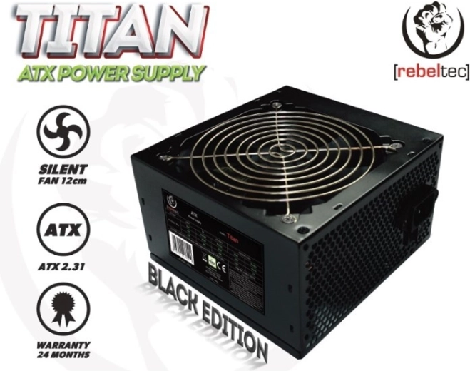 Universaalne arvutitoiteplokk ATX 2.31 REBELTEC Titan 450W