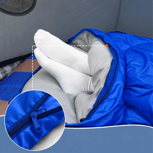 2-in-1: sleeping bag or blanket