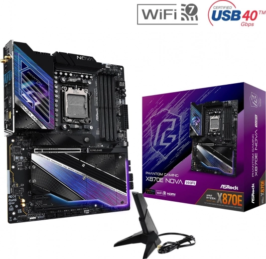 ASRock X670E NOVA WiFi emaplaat
