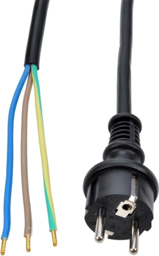 Solight painduv kummist toitekaabel 2,5 m H07RN-F 3x2,5 mm² must