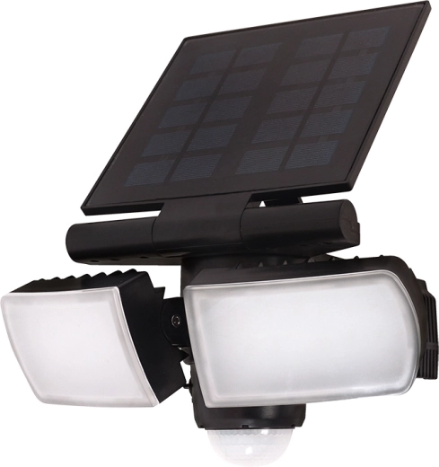 Solight LED-päikeseprožektor liikumisanduriga, 8 W, 600 lm, must