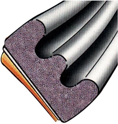 Isekleepuv aknatihend EPDM E‑profiil 9×4 mm, pruun – TRELLEBORG (100 m)