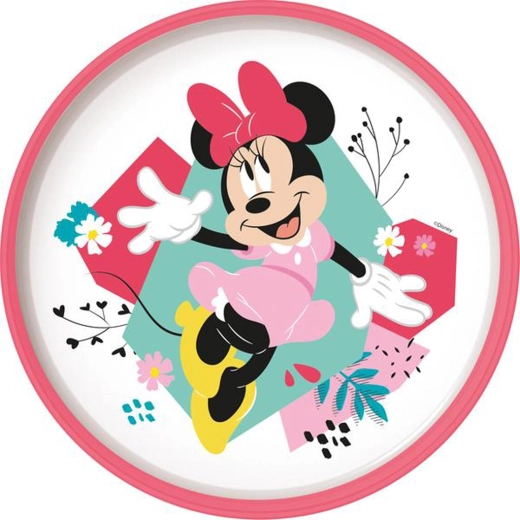 Plasttaldrik libisemiskindla põhjaga MINNIE 19,5 cm