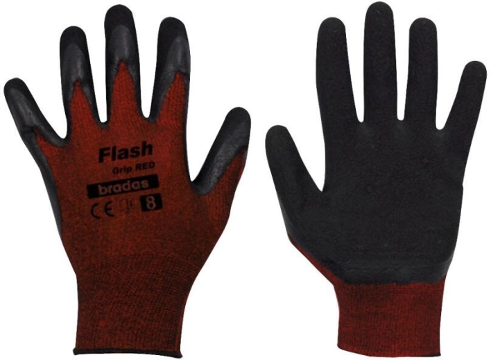 Töökindad Flash Grip lateksiga, suurus 9