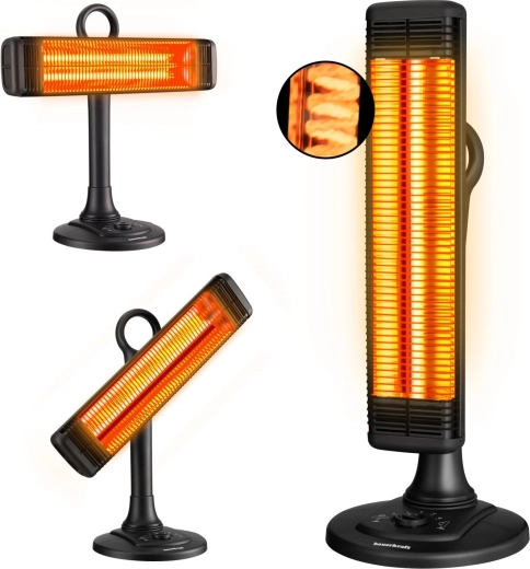 Infrapuna terrassisoojendi ostsillatsiooniga 1000 W Bauerkraft
