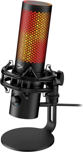 Hyperx quadcast 2 s USB-mikrofon koos aRGB-valgustusega (must)