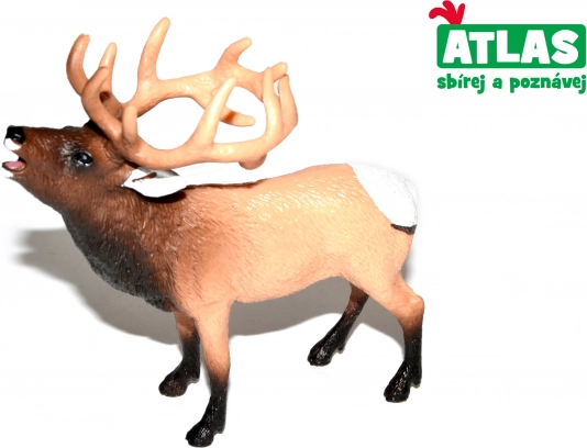 Käsitsi maalitud hirvefiguur 10 cm