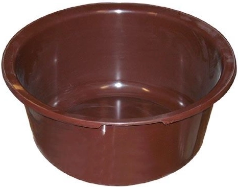 Plastikust pesukauss 42 cm – Pruun