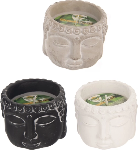 Keraamiline lõhnaküünal Buddha tsitronellaga 150 g (3 varianti)