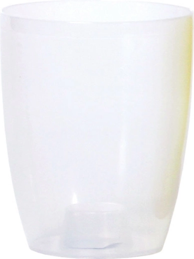Orhideepott COUBI ORCHID 13 cm, läbipaistev mattvalge