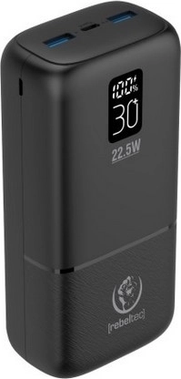 Powerbank P30 LCD-ekraaniga, 30 000 mAh, PD 22,5 W