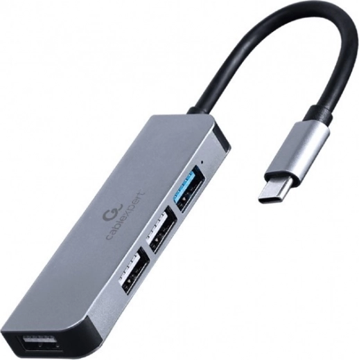 4‑Port USB‑C Hub: 3× USB 2.0 + 1× USB 3.1, Aluminum Housing