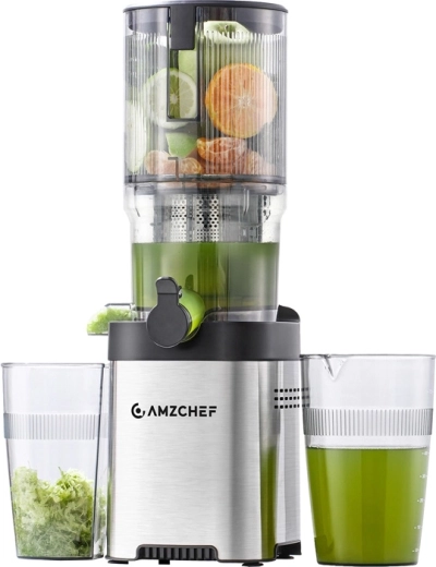 AMZCHEF külmpressiga mahlapress laia 142 mm sisestusavaga