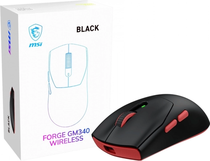 MSI Forge wireless gaming mouse GM340W black