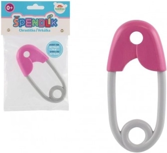 Plastist haaknõel-kõrin imikutele 12 cm roosahall