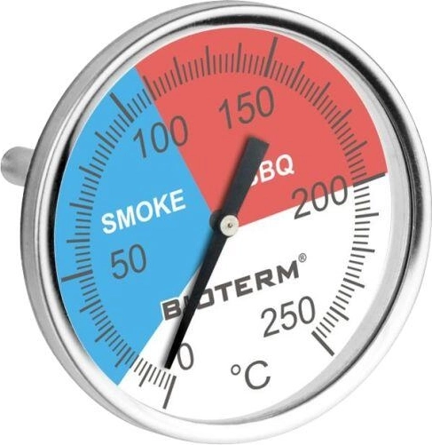 Suitsuahju ja grilli termomeeter 2in1, 0–250 °C, roostevabast terasest