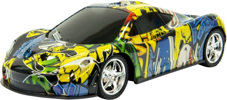 Remote-Controlled Graffiti Sports Car - 1 Piece