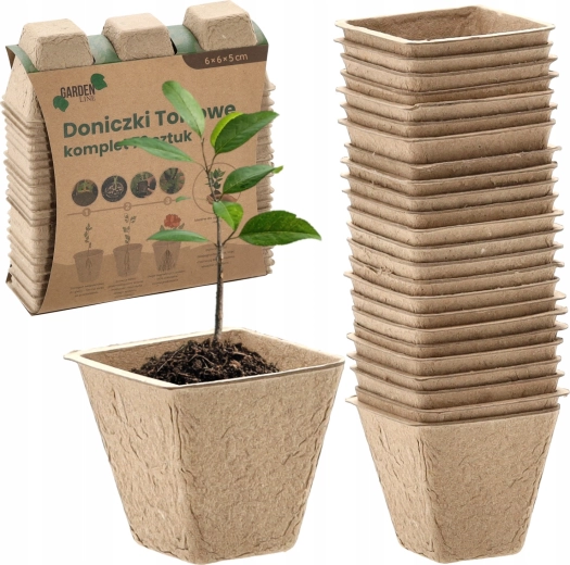 72 turbapoti komplekt, 6 × 6 × 5 cm