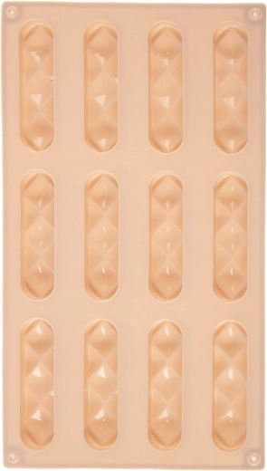 Beež silikoonvorm küpsiste ja pralinee jaoks 29,5 × 17 × 1,5 cm