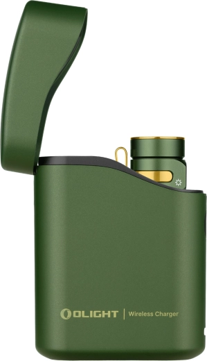 Olight Baton 4 Premium Edition Flashlight OD Green with Charging Case
