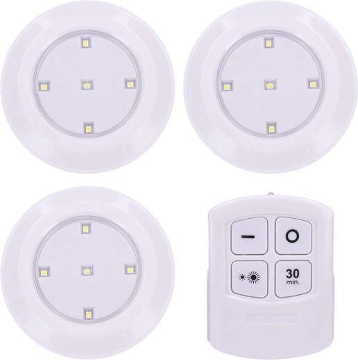 Solight LED-tuled kaugjuhtimispuldiga 3 × 50 lm, taimer, patareitoitel
