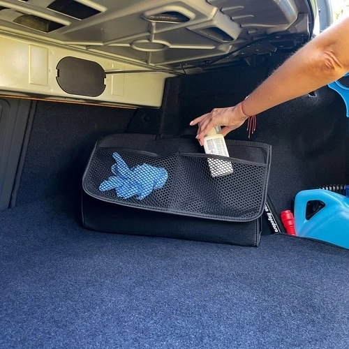 Secure fastening in the trunk thanks to Velcro fasteners
