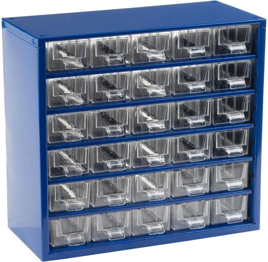 Metallist töökojakapp 30 väikese sahtliga 30,5 × 28 × 15,5 cm TOKOZ