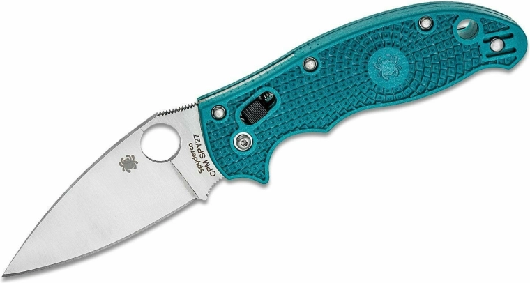 Spyderco Manix 2 Lightweight Mineral Blue CPM SPY27 kokkupandav taskunuga, stonewash, FRCP