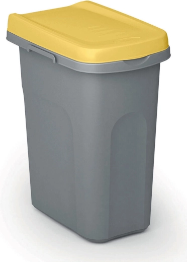 Home Eco System sorteerimisprügikast 40 l, hall kollase kaanega