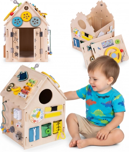 Puidust Montessori tegevusmaja XXL 30-ühes ECOTOYS