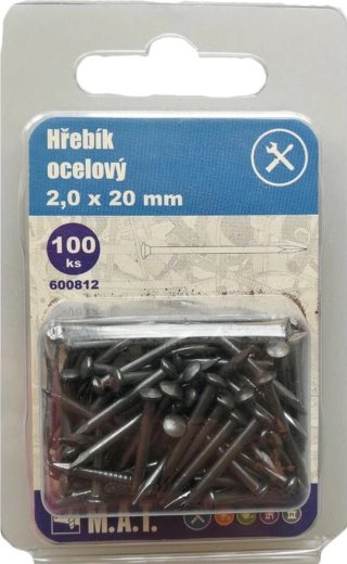 Terasnaelad 20 × 2,0 mm (100 tk)