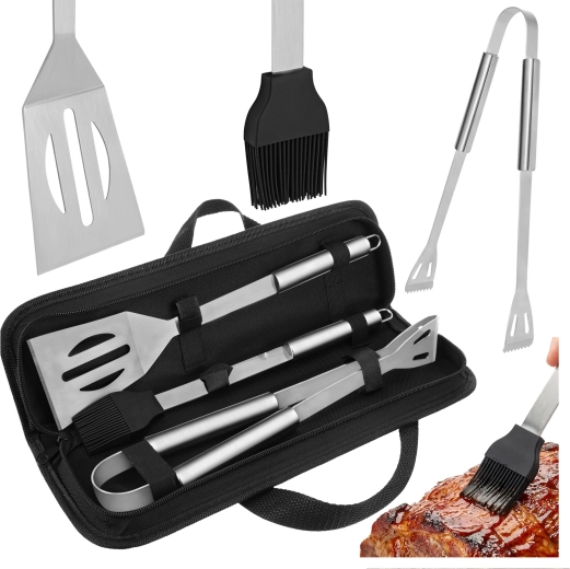 Kamineri grilltarvikute komplekt 3-osaline kotis