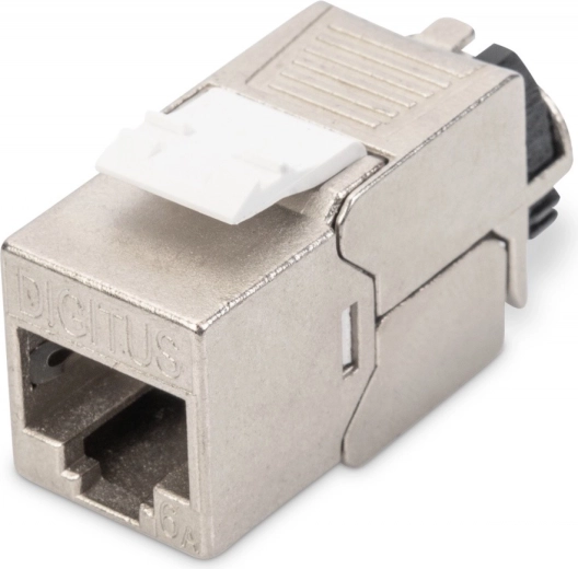 Varjestatud tööriistavaba DIGITUS RJ45 Cat 6A keystone-moodul