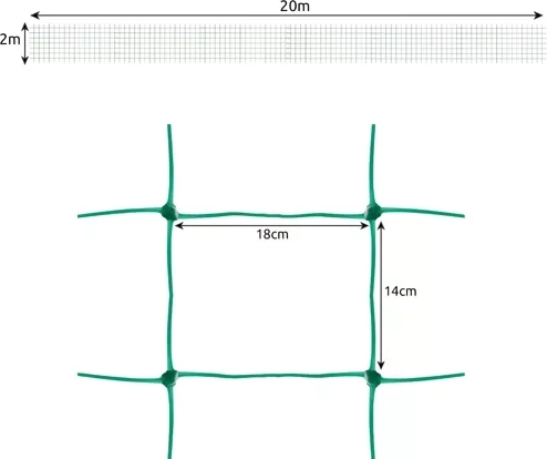 Suur pind 2 × 20 m lopsakate istanduste jaoks
