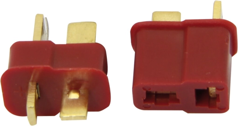 High-current T-Dean connector for LiPo