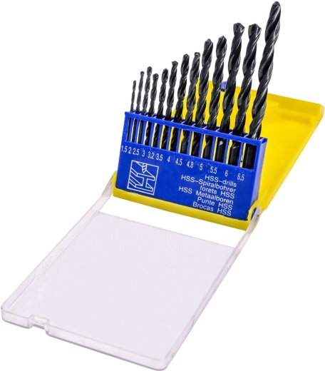 HSS metallipuuriotsikute komplekt 1,5–8 mm, 13 tk