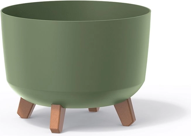 Lillepott Gracia 34 cm mahe rohelises toonis sisepotiga