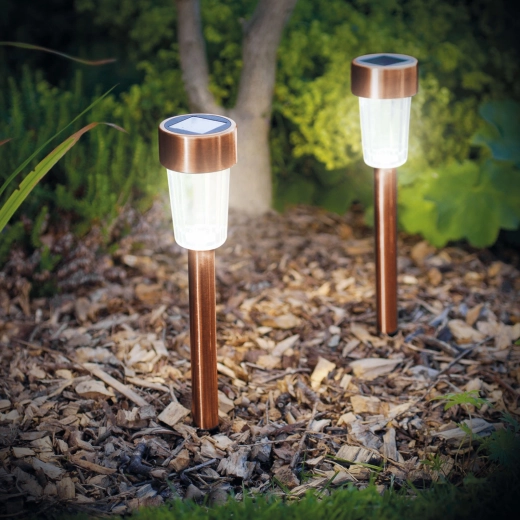 Pronksikarva LED-päikeselamp aeda