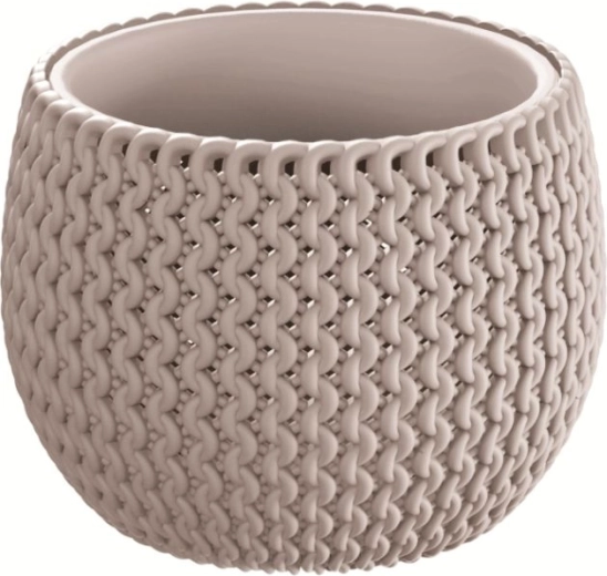 Lillepott Splofy Bowl sisepotiga 18 cm – moka