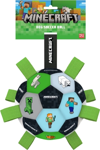 Minecraft dog ball with spikes and straps