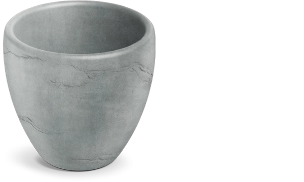 Cano lillepott 40 cm betoonhall – modernne plastist lillepott sise- ja välistingimustesse