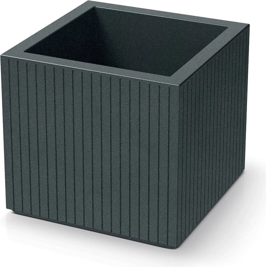 Lillepott Coro Square 40 × 40 cm grafiit