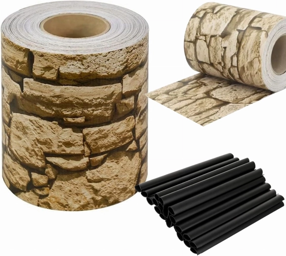 PVC privaatsuslint paneelaiale 19 cm × 35 m Yellow Stone