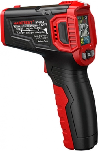 Kontaktivaba infrapuna-termomeeter HABOTEST HT650B laser-sihtimisega