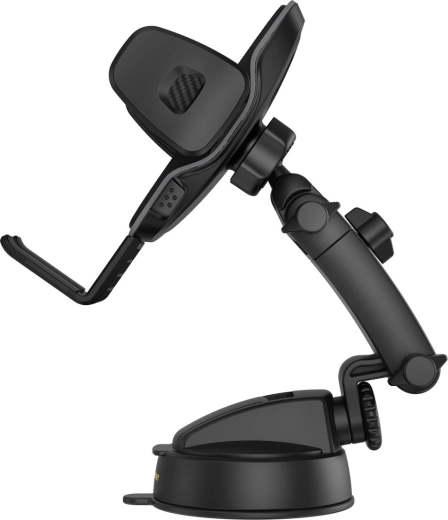Maximum adjustability: telescopic arm and 360°