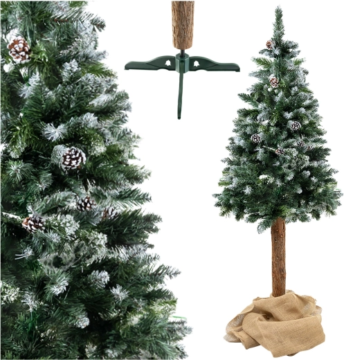 Artificial Christmas tree Ruhhy snow-frosted on trunk 180 cm
