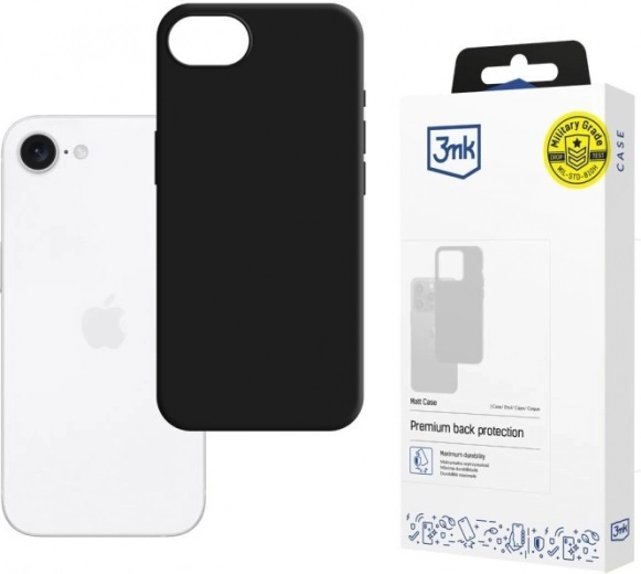 Must Matt Case ümbris iPhone 16 jaoks