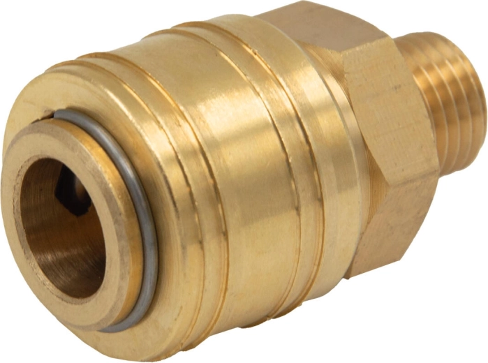Kiirliitmik väliskeermega 1/4" messingist