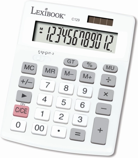 Lexibook taskukalkulaator 12-kohalise ekraani ja päikeseenergiaga